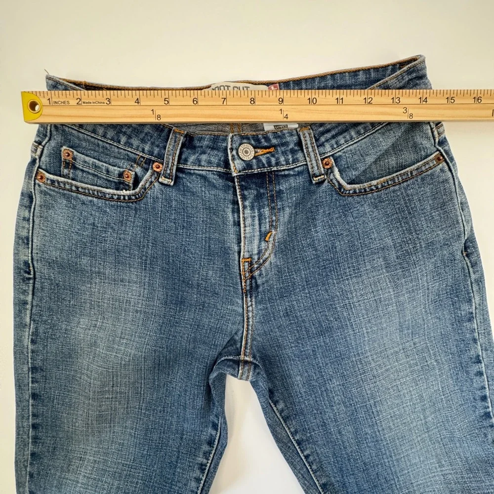 Vintage Levis‎ 515 Boot Cut Low Rise Women's Y2K Jeans Denim Blue Size 6M - Picture 5 of 12